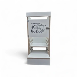 Turn De Activitati Multifunctional , Learning Tower 2 in 1 Alb MDF - Img 3