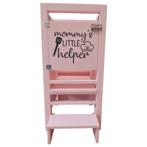 Turn De Activitati Pliabil Roz Cu Stiker Mommy And Daddy Little Helper , Learning Tower Pliabil - Img 2