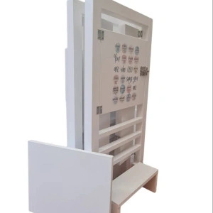 Turn De Activitati Pliabil , Learning Tower Pliabil Alb , Stiker Permanent, 85x40x38 cm