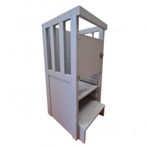 Turn De Activitati Fix , Gri Deschis , Learning Tower Fix , 85x40x38 cm