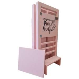 Turn De Activitati Pliabil Roz Cu Stiker Mommy And Daddy Little Helper , Learning Tower Pliabil - Img 4