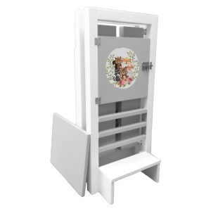 Turn De Activitati Pliabil Multicolor,Stiker Safari, Learning Tower Pliabil