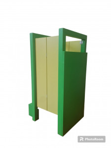 Turn De Activitati Pliabil Verde Cu Galben, Learning Tower Pliabil , 85x40x38 cm - Img 2