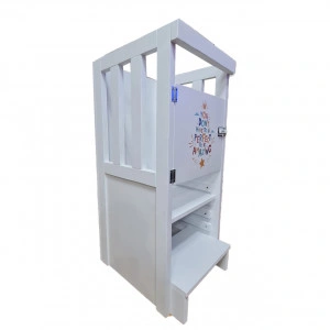 Turn De Activitati Fix Alb, Learning Tower Fix , Stiker Mesaj , 85x40x38 cm