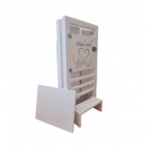 40x38 cmTurn De Activitati Pliabil , Learning Tower Pliabil Alb, Tala De Scris, Personalizare Stiker, 85x40x38 cm