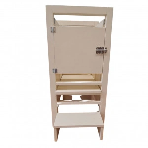 Turn De Activitati Pliabil Crem, Learning Tower Pliabil Crem, Fara Personalizare 85X40X38 cm - Img 3