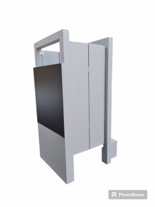 Turn De Activitati Pliabil Gri Deschis, Tabla De Scris , Stiker Rafiki , 85X40X38 cm - Img 2