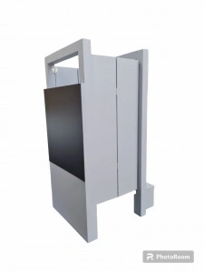 Turn De Activitati Pliabil Gri Deschis, Tabla De Scris , Stiker Rafiki , 85X40X38 cm - Img 2