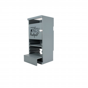 Turn De Activitati Multifunctional Gri Inchis, Learning Tower 2 in 1