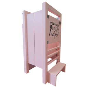 Turn De Activitati Pliabil Roz Cu Stiker Mommy And Daddy Little Helper , Learning Tower Pliabil