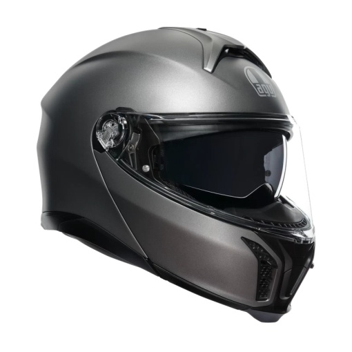 Casca AGV Tourmodular Luna, gri mat, flip-up, Pinlock