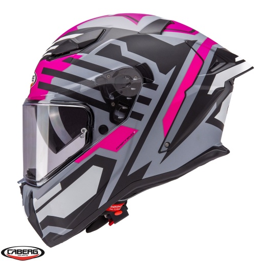 Casca Caberg Drift Evo II SV Horizon N6 Dama Gri/Negru/Fuchsia Mat