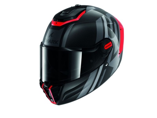 Cască Integrală SHARK SPARTAN RS CARBON SHAWN negru/gri/rosu lucios