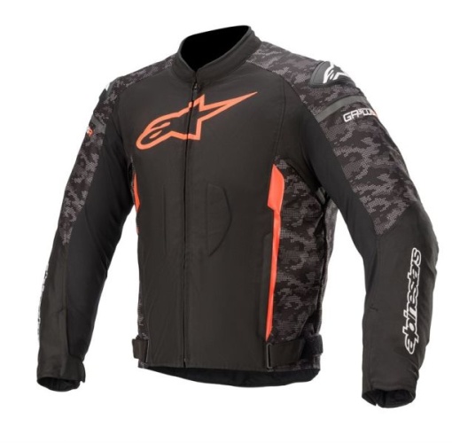Geaca ALPINESTARS T-GP PLUS R V3 camo/fluorescent/negru/rosu