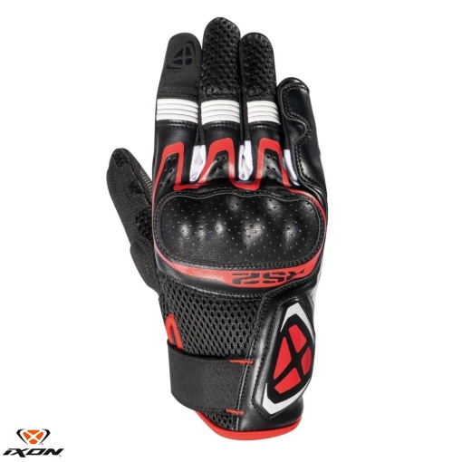 Manusi Ixon RS2 MS barbati vara degete tactile - Negru/alb/rosu