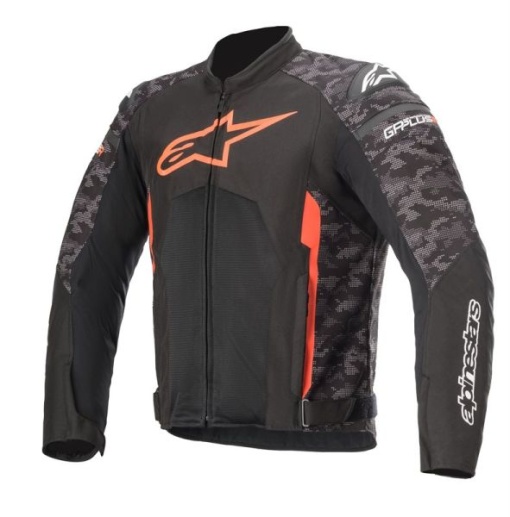 Geaca ALPINESTARS T-GP PLUS R V3 AIR camo/fluorescent/negru/rosu