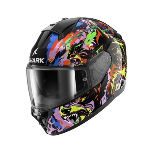 Cască Integrală SHARK RIDILL 2 RAGING BEAST negru/albastru/roz/mov/galben