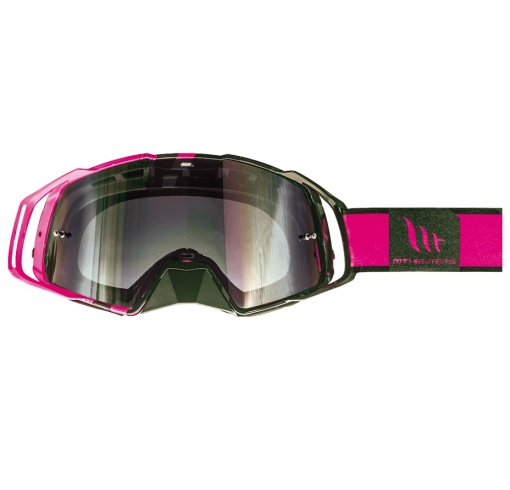 Ochelari MT MX EVO Stripes off road negru/fuchsia
