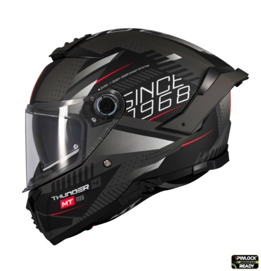 Casca MT Thunder 4 SV Luminence D1 negru/gri mat