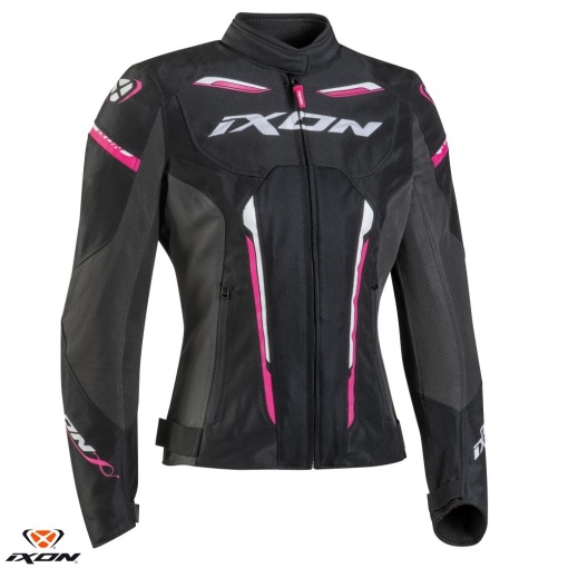 Geaca Ixon Striker AIR WPL LS dama vara impermeabilă negru și fuchsia