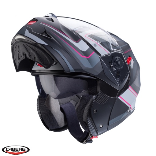 Casca flip-up Caberg Duke X SV Tour G5 Negru/Fuchsia/Antracit Mat