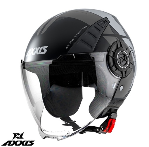 Casca Axxis Metro Cool B2 Open Face Gri Mat