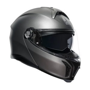 Casca AGV Tourmodular - Flip-up, gri mat, Pinlock inclus, ECE 22.06