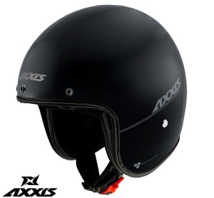 Casca Axxis Hornet SV - Open face, negru mat, Ochelari soare incluși