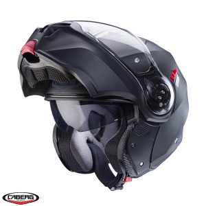 Casca Caberg Duke Evo SV - Flip-up, negru mat, Pinlock și ochelari soare incluși, ECE 22.06