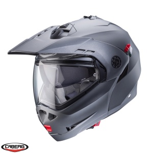 Casca Caberg Tourmax X SV - Flip-up, titanium mat, Ochelari soare incluși, ECE 22.06 - Img 2
