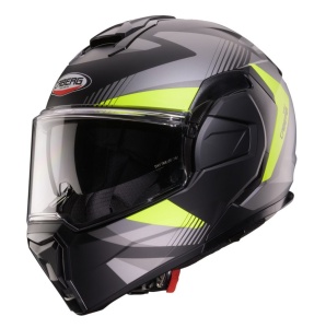 Casca Caberg Trip SV Lunar L6 - Flip-up, negru/gri/galben fluor mat, Pinlock și ochelari soare incluși, ECE 22.06 - Img 2