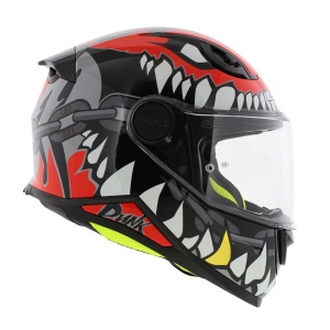 Cască integrală pentru copii LS2 FF812 Punk, gri-roșu lucios - Img 4