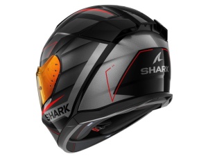 Cască Integrală SHARK D-SKWAL 3 SIZLER negru/gri/rosu mat - Img 3
