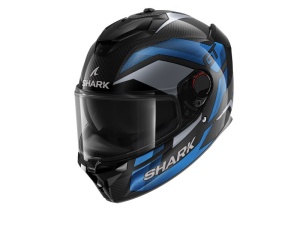 Cască Integrală SHARK SPARTAN GT PRO RITMO CARBON albastru/carbon/negru - Img 1