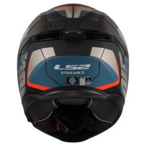 Casca LS2 Helmets Stream II Road - Integrală, negru/albastru mat, Ochelari soare incluși, ECE 22.06 - Img 4