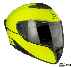 Casca MT Helmets Atom 2 SV - Flip-up, galben fluor lucios, Ochelari soare incluși, ECE 22.06 - Img 4