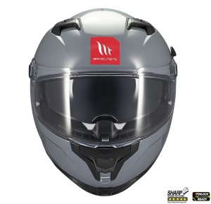 Casca MT Helmets Braker SV - Integrală, gri lucios, Ochelari soare incluși, ECE 22.06 - Img 3