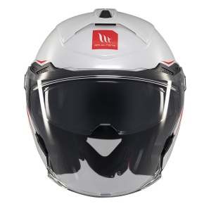 Casca MT Helmets Cosmo SV - Open face, alb lucios, ECE 22.06 - Img 3