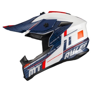 Casca MT Helmets Falcon S Ruler - Cross enduro, alb, ECE 22.06 - Img 2