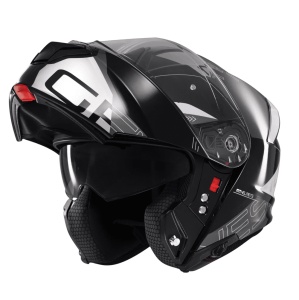 Casca MT Helmets Genesis SV Atempo - Flip-up, negru gri, Ochelari soare incluși, ECE 22.06