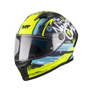 Casca MT Helmets Stinger 2 Rocket - Integrală, galben mat, ECE 22.06