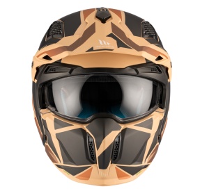 Casca MT Helmets Streetfighter SV S P1R - Adventure, maro mat, Ochelari soare incluși, ECE 22.06 - Img 3