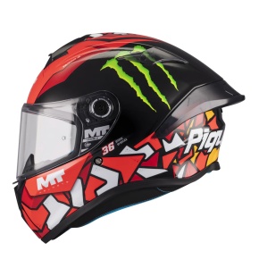 Casca MT Helmets Targo S Piqueras - Integrală, rosu lucios, ECE 22.06