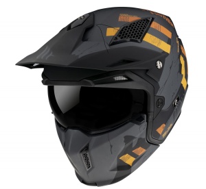 Casca MT Streetfighter SV Skull2020 A12 Gri Mat - Img 2