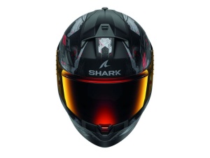 Casca SHARK RIDILL 2 MOLOKAI - Integrală, mat negru/gri/rosu, Ochelari soare incluși - Img 3