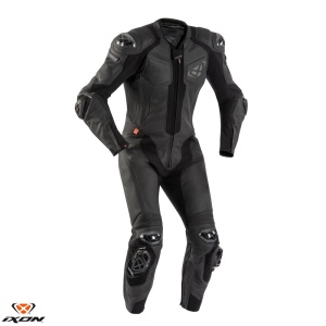 Costum moto Ixon Vendetta Evo barbati vara piele negru