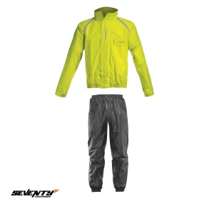 Costum ploaie moto Seventy SD-S1 galben și negru