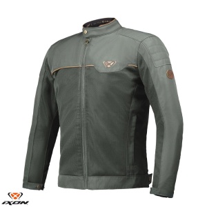 Geaca moto Ixon Cornet WP MS - barbati, vara, impermeabila, urban/heritage, verde/maro