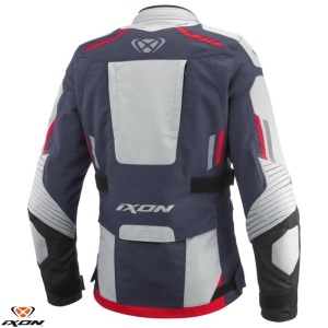 Geaca moto Ixon Midgard - dama, all season, impermeabila, touring/adventure, gri/navy/negru - Img 2
