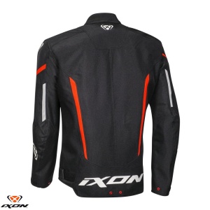 Geaca moto Ixon Striker MS - barbati, vara, impermeabila, roadster/racing, negru/alb/rosu - Img 2